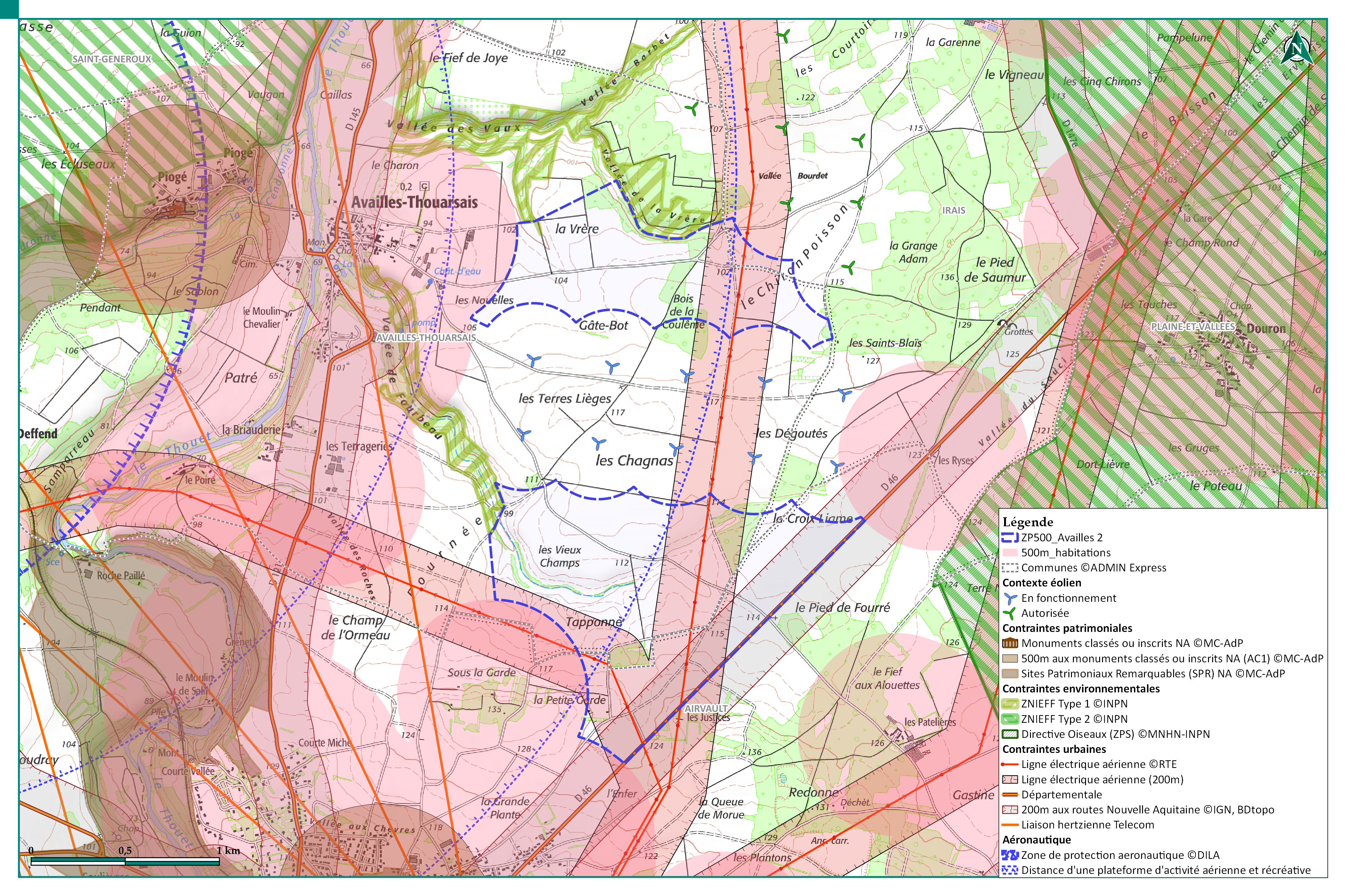 carte des contraintes