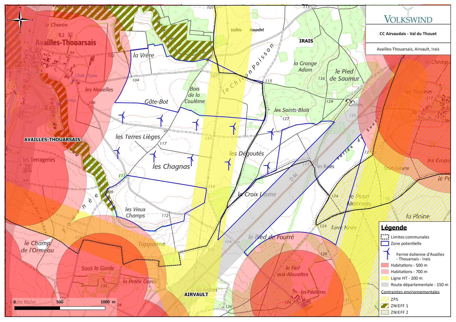 carte des contraintes